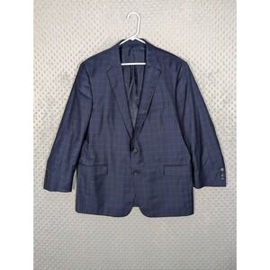Brooks Brothers Reda Italian Regent Fit Blazer Men's 46R Wool Navy Windowpane